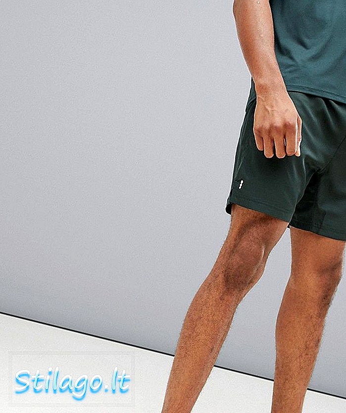 New Look SPORT tekaške kratke hlače v temno zeleni barvi