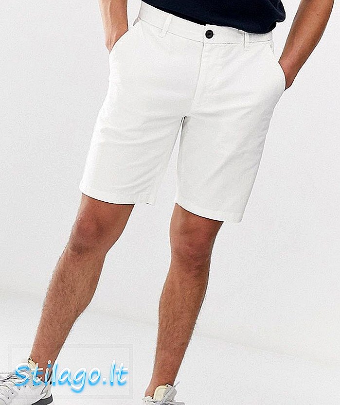 Burton Menswear chino shorts i hvitt