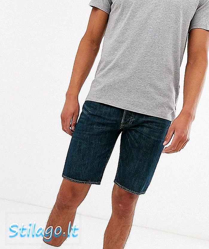 Levi's 501 hemmed denim shorts-Blue