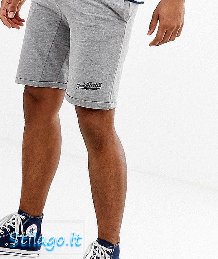 Jack & Jones jog shorts de chándal gris