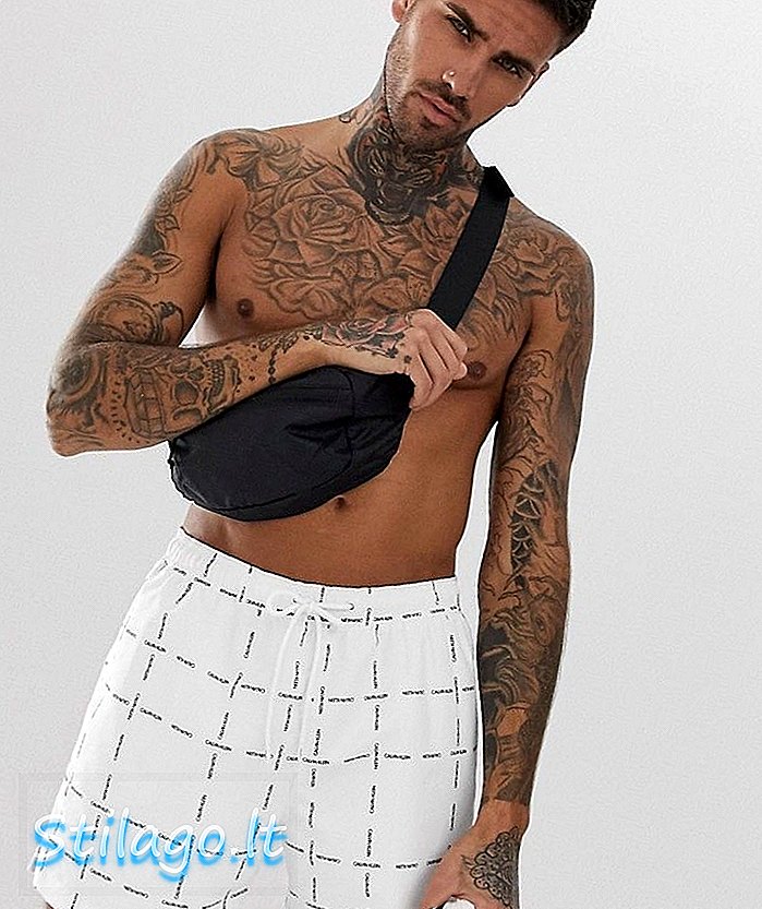 Pantalons curts de bany amb logo logotip de Calvin Klein