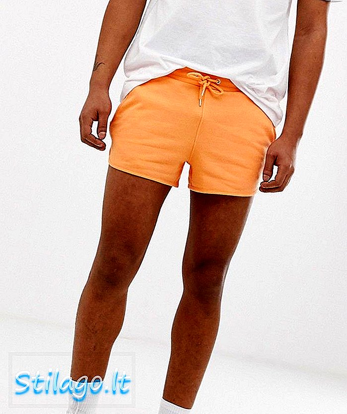 ASOS DESIGN jersey runner shorts i orange
