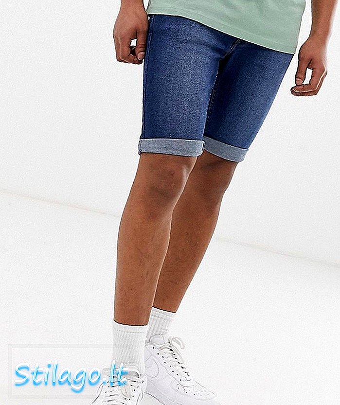 Burton Menswear denim shorts i blå vask