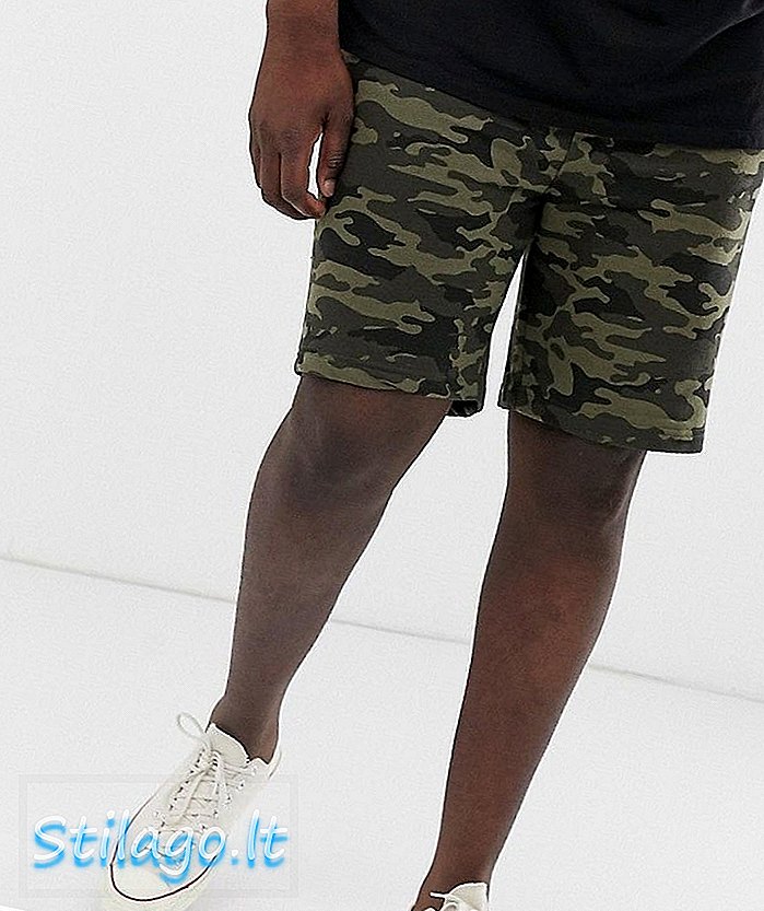 Short en jersey camouflage French Connection Plus-Vert