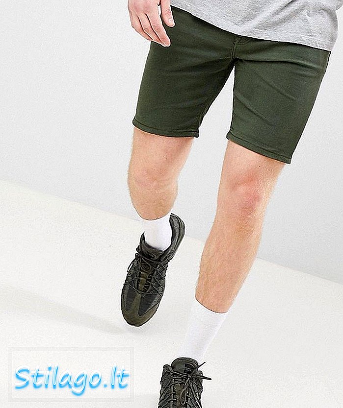 ASOS DESIGN Denim Shorts I Skinny Green