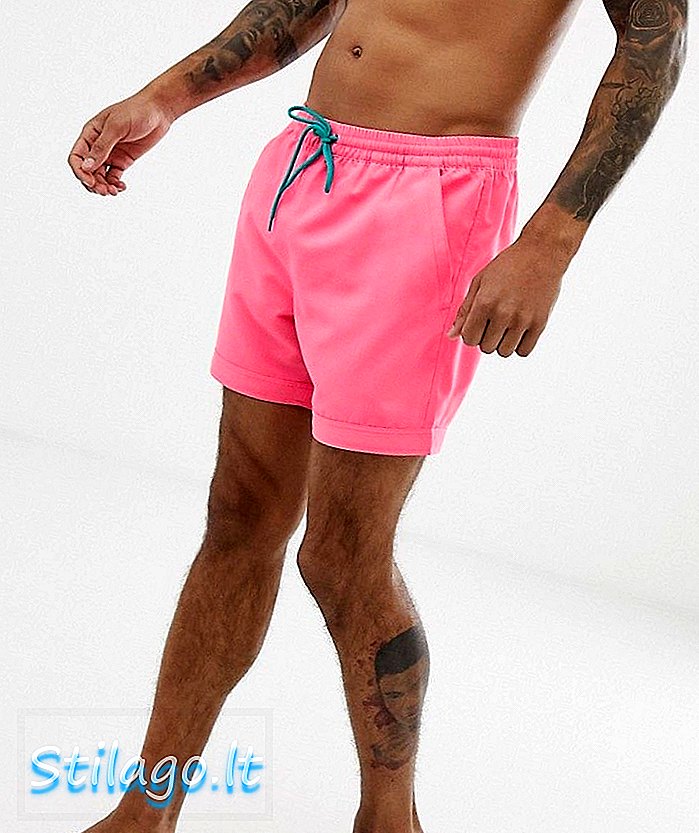 South Beach Recycled zwemshort in roze