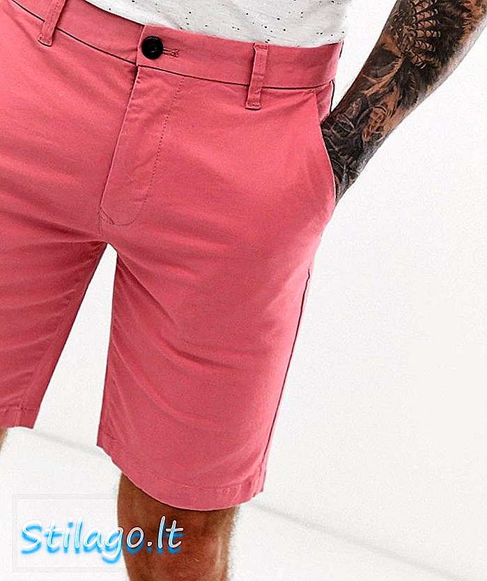 Burton Menswear chino shorts i rosa