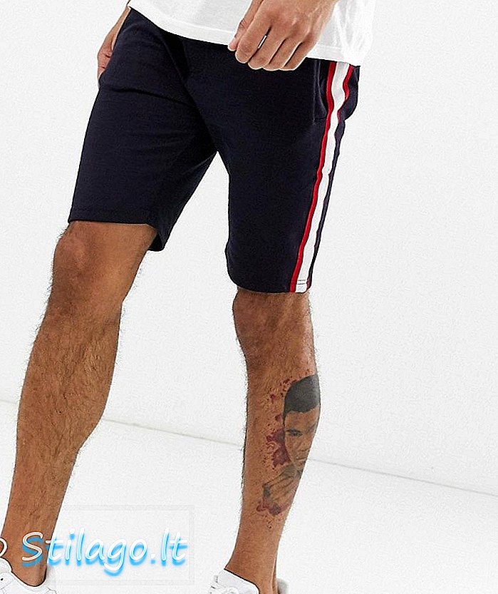 Soul Star taping jersey shorts-Navy