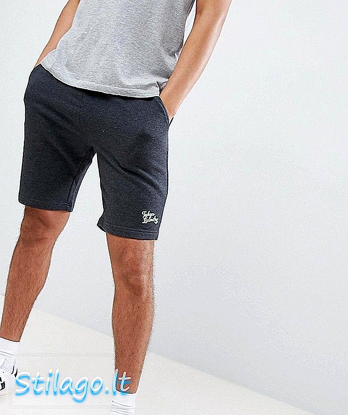 Tokyo Klesvaskjersey-shorts med Neon Highlights-Grey