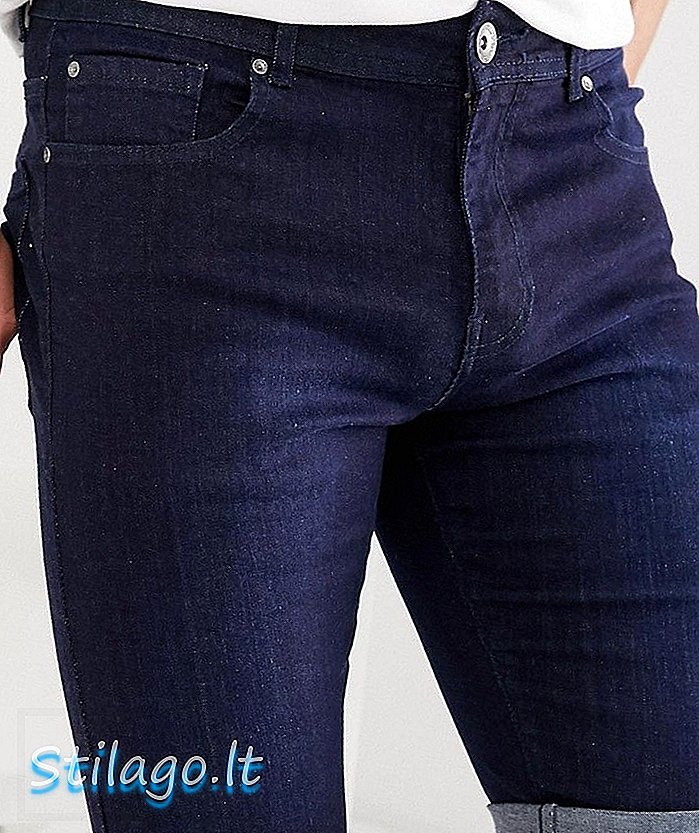 מכנסי ג'ינס APT בכחול כהה ושטוף