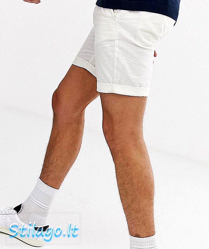 Shorts de lino Homme seleccionados en beige arena