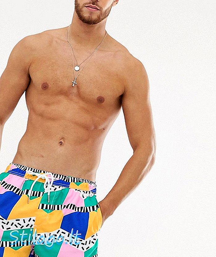 New Look swimshorts in abstract print-Multi