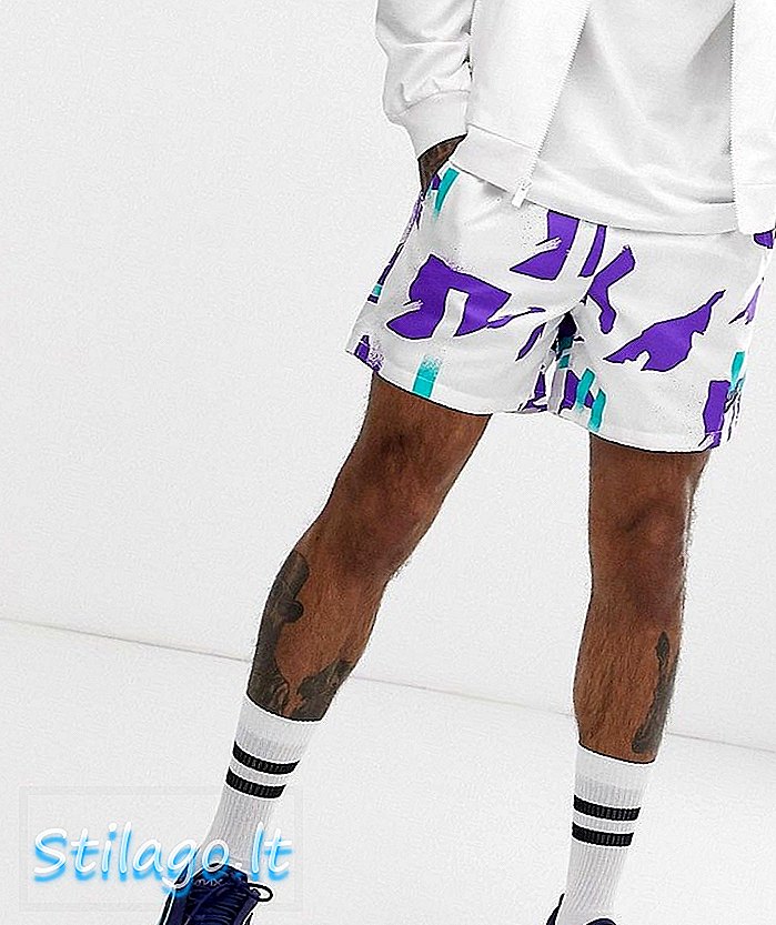Nike Festival shorts met all-over print wit