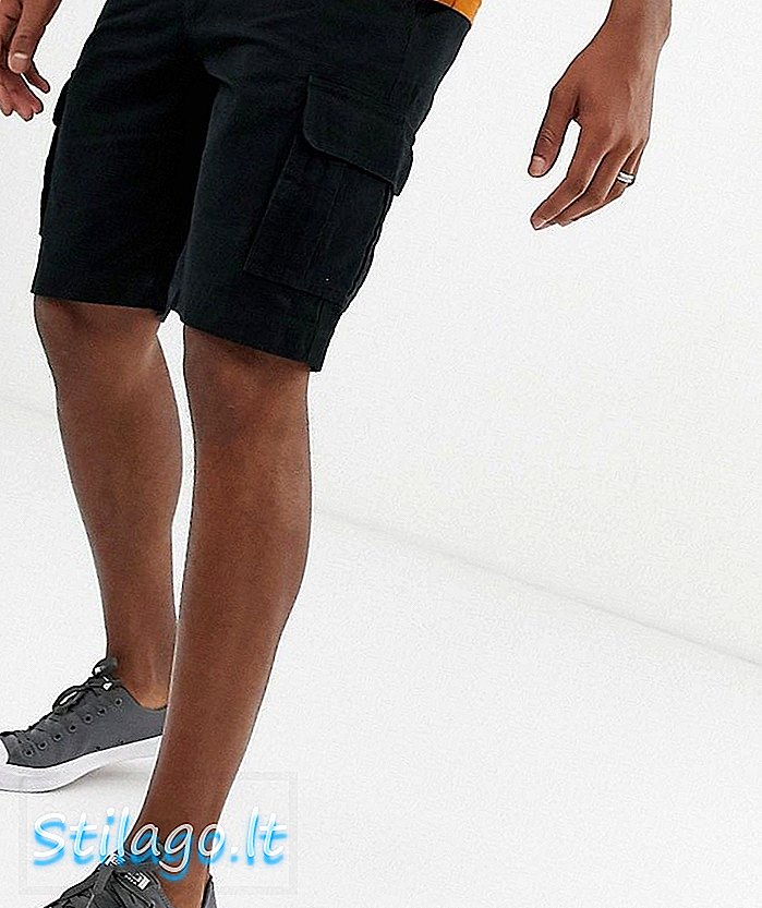 Menetes Cargo Shorts-Fekete