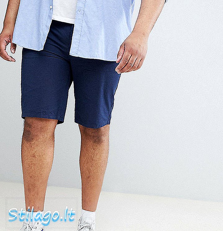 Pantaloni scurți chino de la River Island Big & Tall în bleumarin