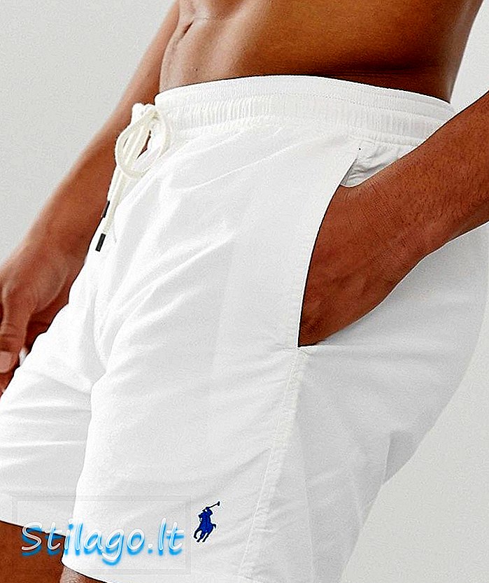 Polo Ralph Lauren Traveler pliva kratke hlače s polovice u bijeloj boji