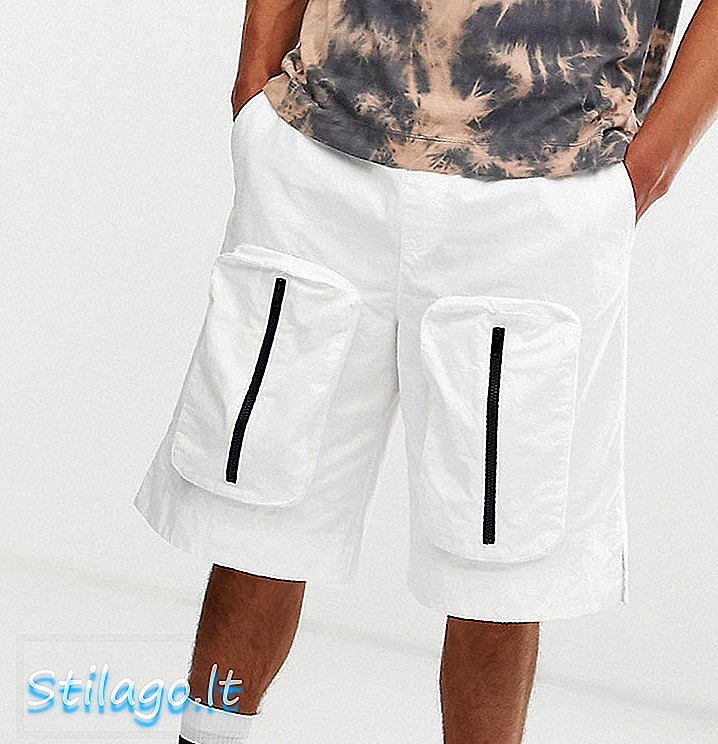 COLLUSION utility short in white