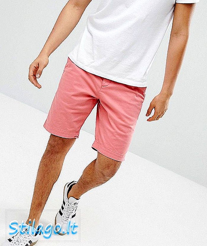 Superdry slim fit chino shorts i rosa