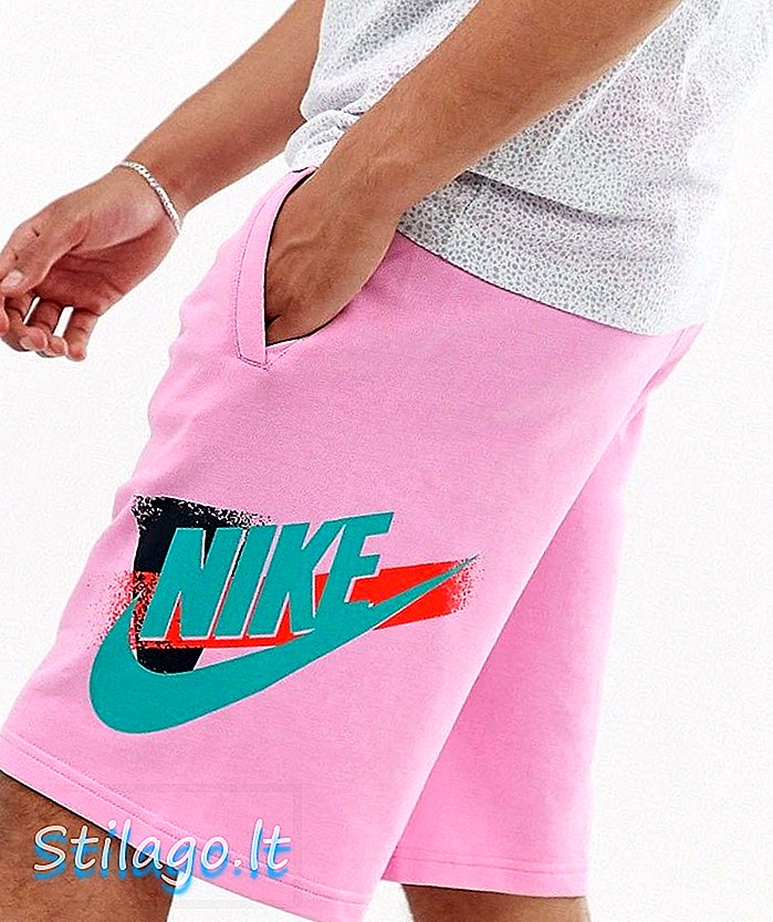 Šortky Nike v ružovej farbe
