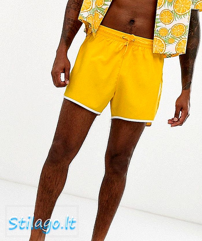 Ukedag Tan Swim Shorts i gult