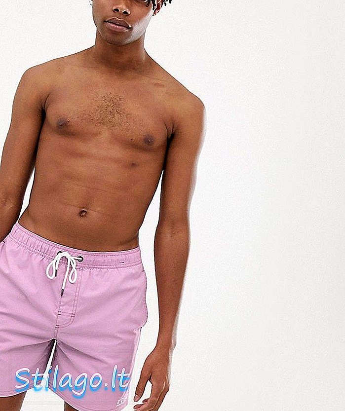 Elastische Badeshorts RVCA Gerrard in Pink