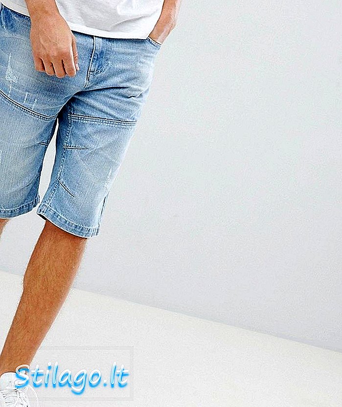 מכנסי ג'ינס לשטוף קל קרשיט כחולים