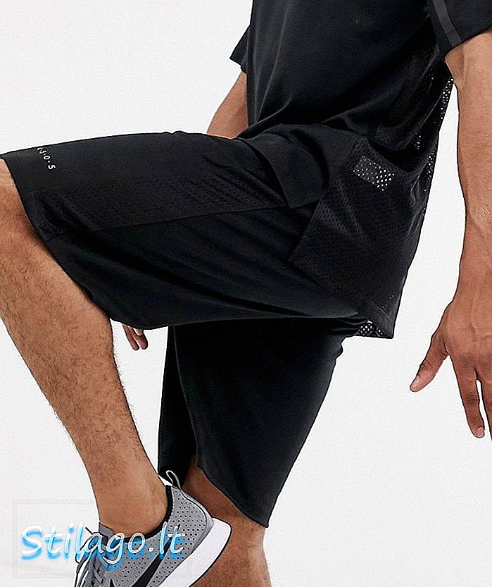 Баскетбольные шорты ASOS 4505 с сетчатой ​​боковой полосой - черный