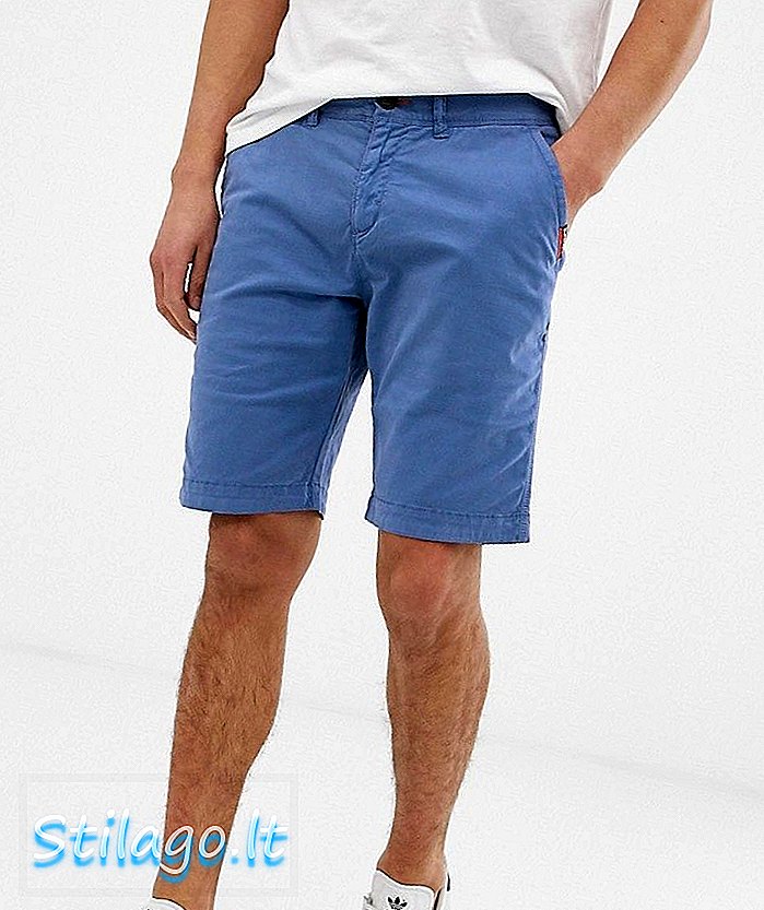 Superdry chino shorts i blått