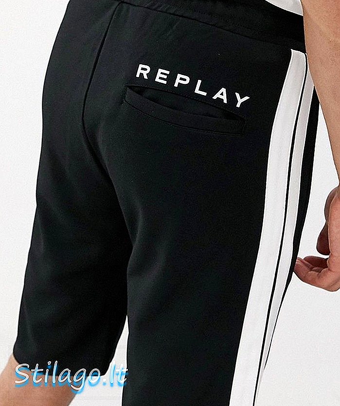 Pantalons curts de color negre Replay