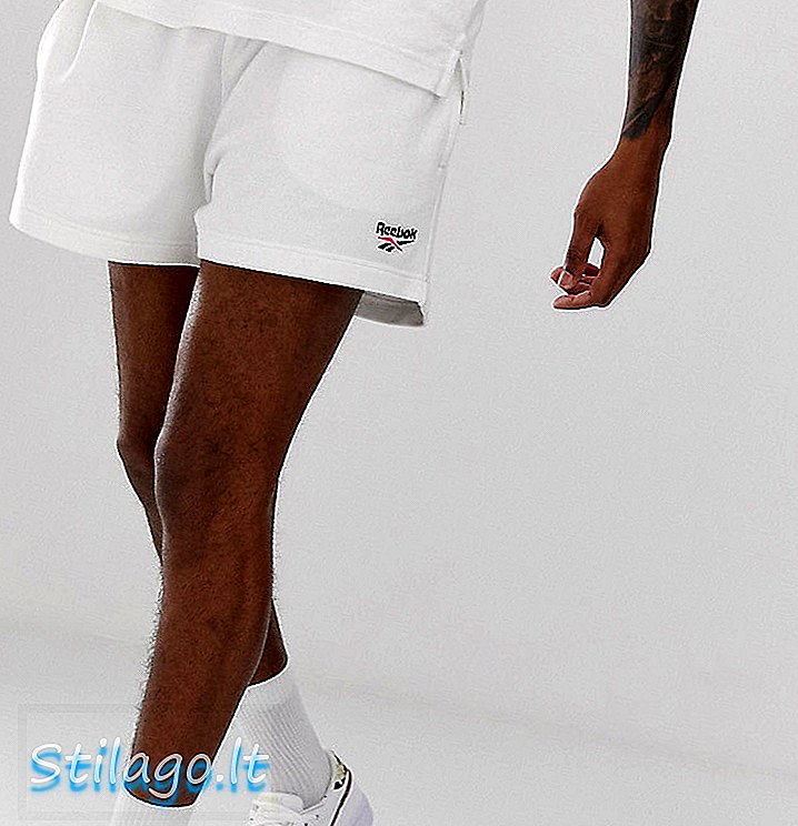 Shorts bianchi classici Reebok con logo Esclusivo asos