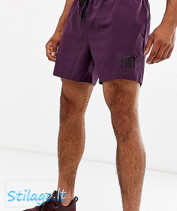 Shorts con logo HIIT core en violeta