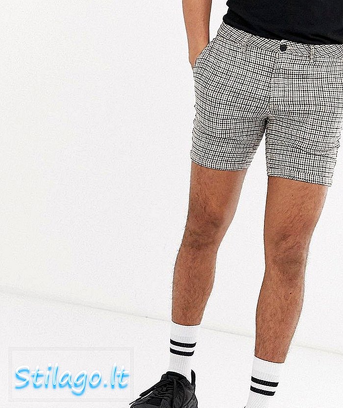 River Island-shorts i grå sjekk