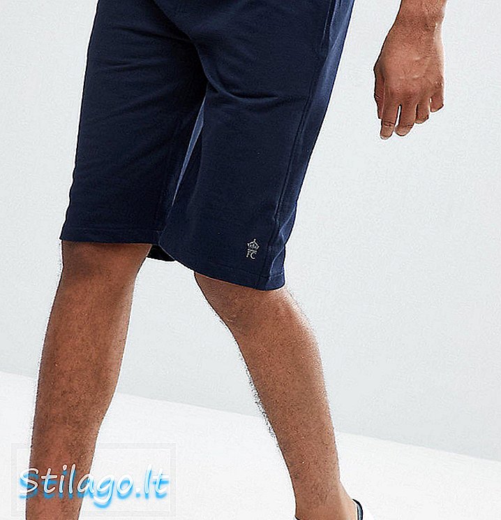 Френска връзка TALL Jersey Shorts-Navy
