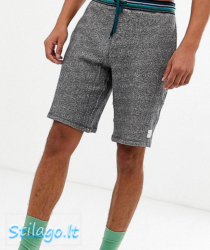 Dolge kratke hlače Paul Smith s trakom pasu v sivi barvi