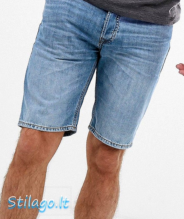 Pantalones cortos de mezclilla Jack & Jones en azul lavado