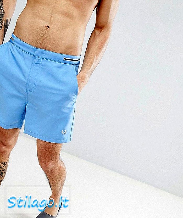 Fred Perry Riviera plavalne kratke hlače v modri barvi