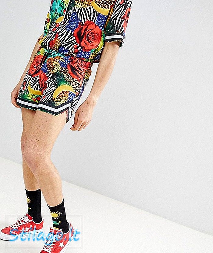 Jaded London shorts i tropisk print-Multi