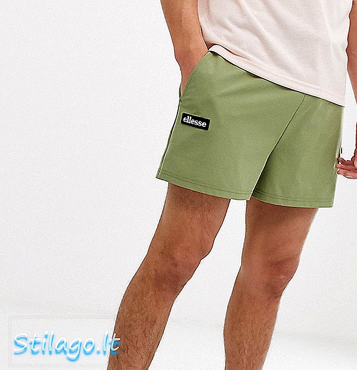 ellesse Frederico genbrugte jersey shorts i grønt eksklusivt hos ASOS