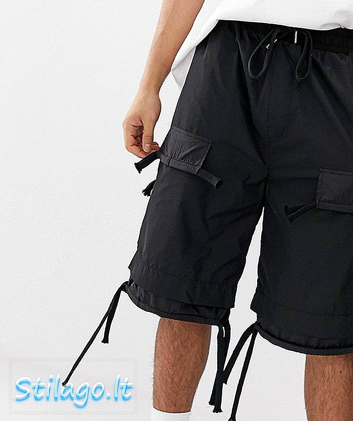 Cargo-Shorts vom 6. Juni in Schwarz