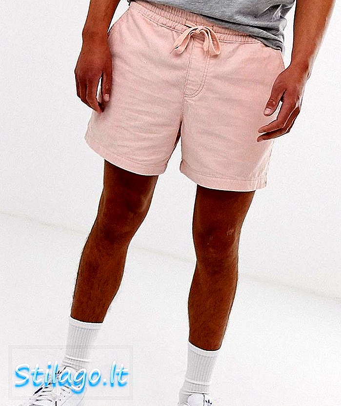 New Look pantaloncini con cordino in rosa pastello