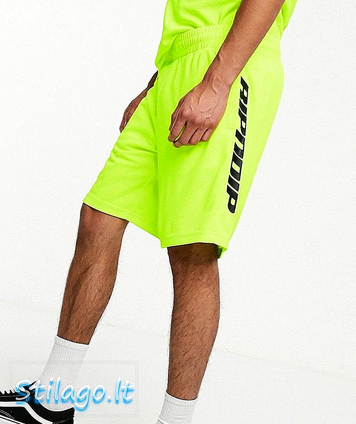RIPNDIP MBN Stripe Soccer Shorts in Neongrün
