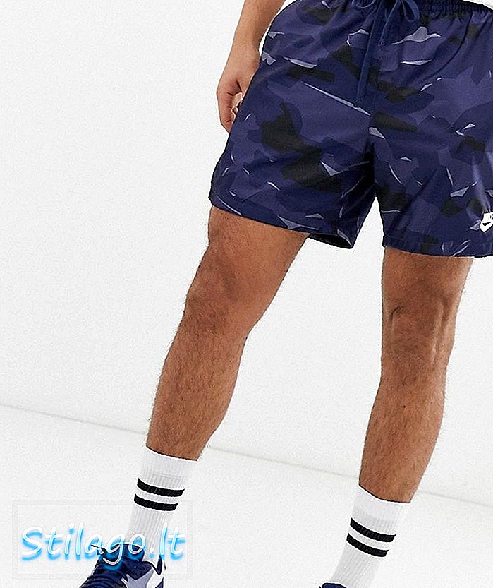 „Nike Camo Logo Shorts-Navy“
