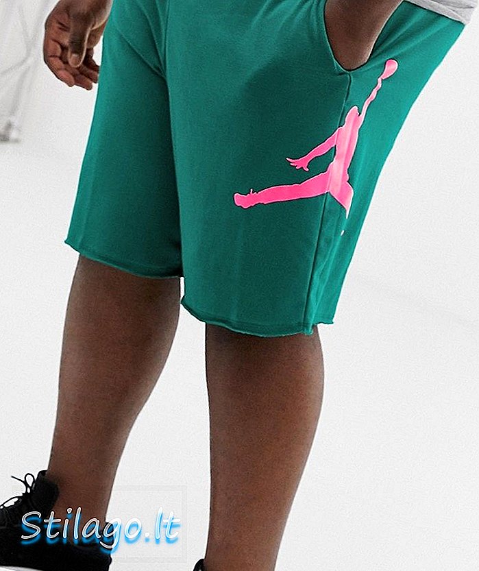 Shorts in jersey Nike Jordan Plus in verde acqua-blu