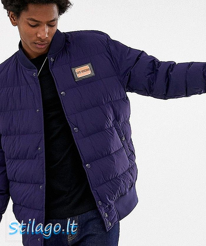 Love Moschino puffer jacket-Navy