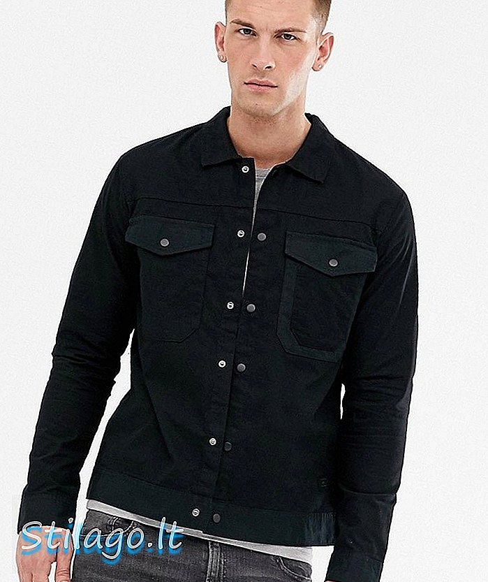„Jack & Jones Core“ marškinėliai su marškinėliais juodais ruoželiais