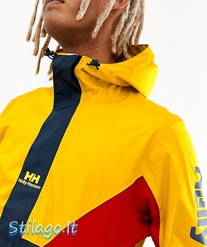 Helly Hansen Urban rompevientos en amarillo / azul marino