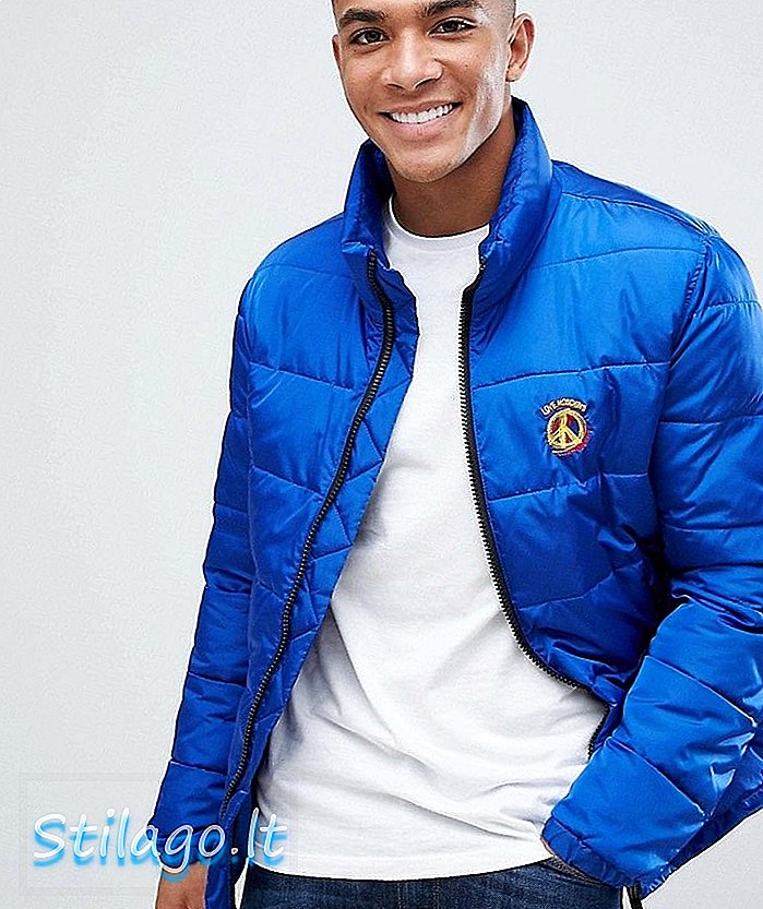 Amor Moschino Puffer Jacket-Azul