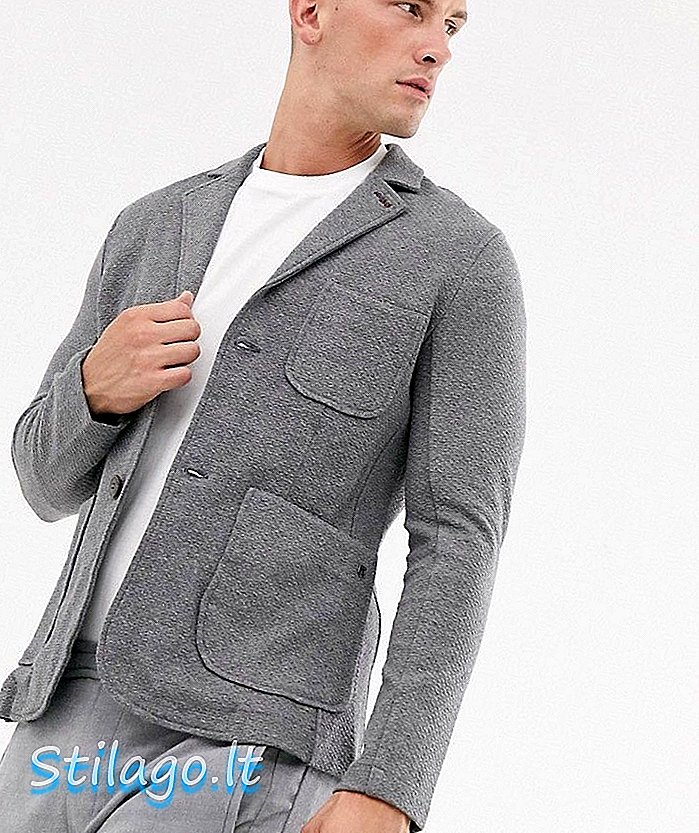 Jack & Jones Premium Jersey Blazer in Grau