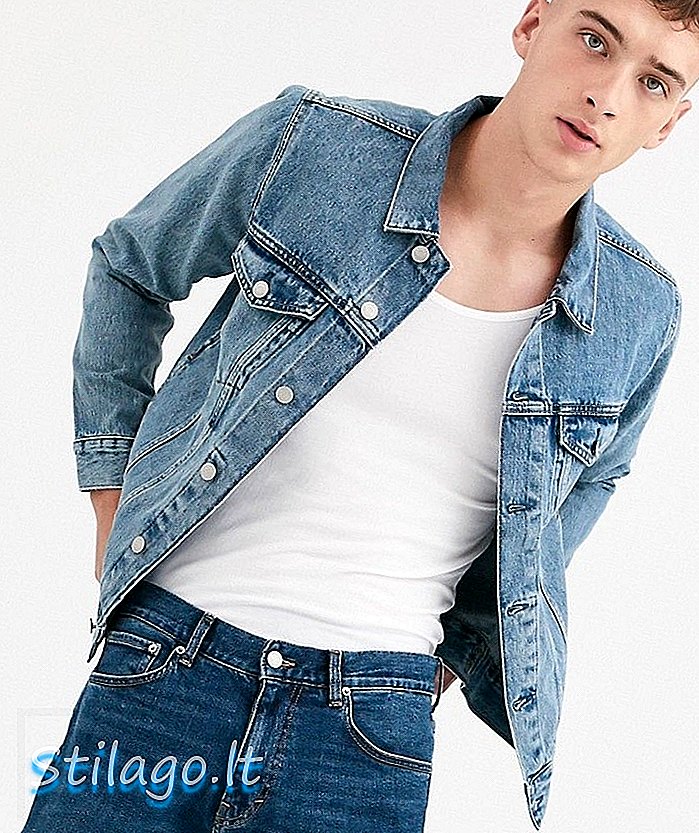 Weekday Single Jacket veste en jean en bleu