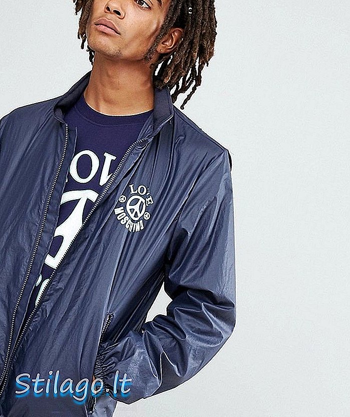 Куртка-ветровка Love Moschino с логотипом Zip Thru